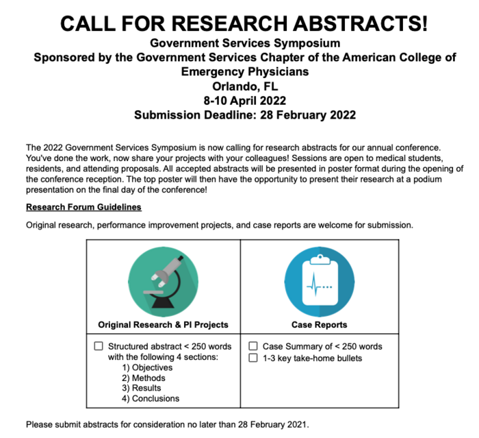 GSS call for research